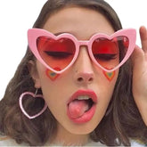 Heart Big Frame Eyewear Sunglasses